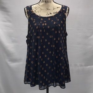 Roz & Ali Navy top
